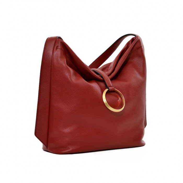 Arcadia Rubino Leather Handbag / Shoulder Bag (8159)