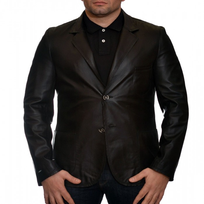 Lamb Black H.C.R. Leather Jacket (1226)