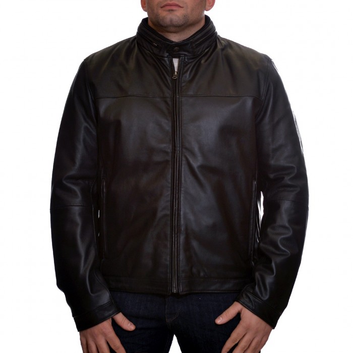 Leather Jacket Double face Black GUY LAROCHE (763)