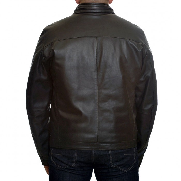 Men's Leather Jacket Double face Black GUY LAROCHE - Sioutis Leather