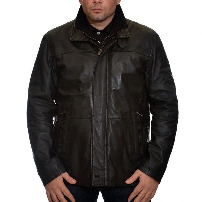 Δερμάτινο Jacket Lamb 76cm Black Guy Laroche (741)