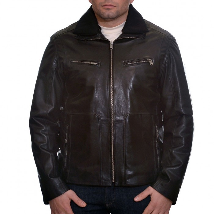 Leather Jacket Black SUITE 9067