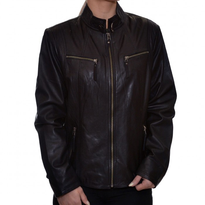 Comfort Black LEVINSKY Leather Jacket (PP100)