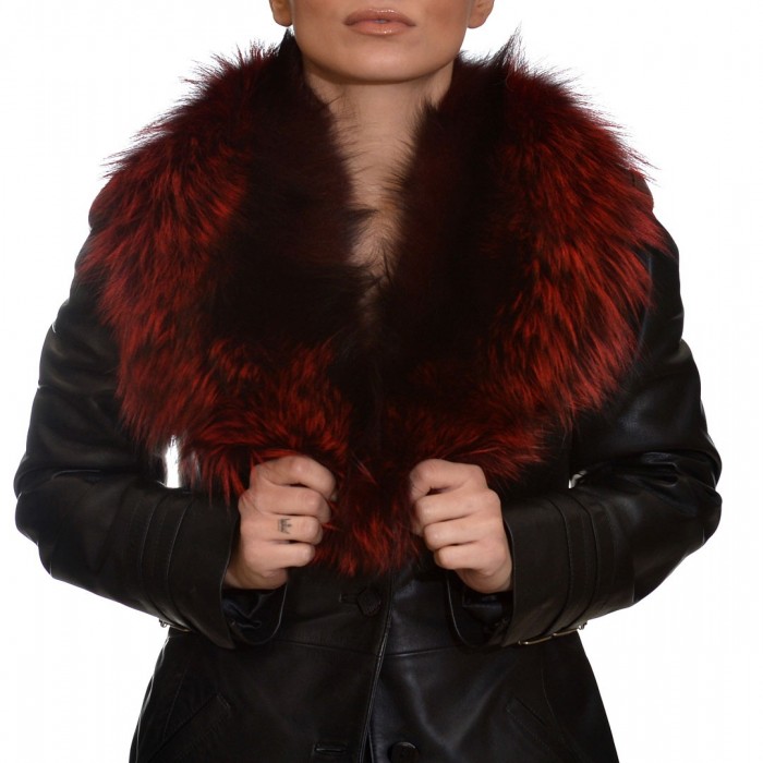Fox Red Fur Collar SUIT (9045)