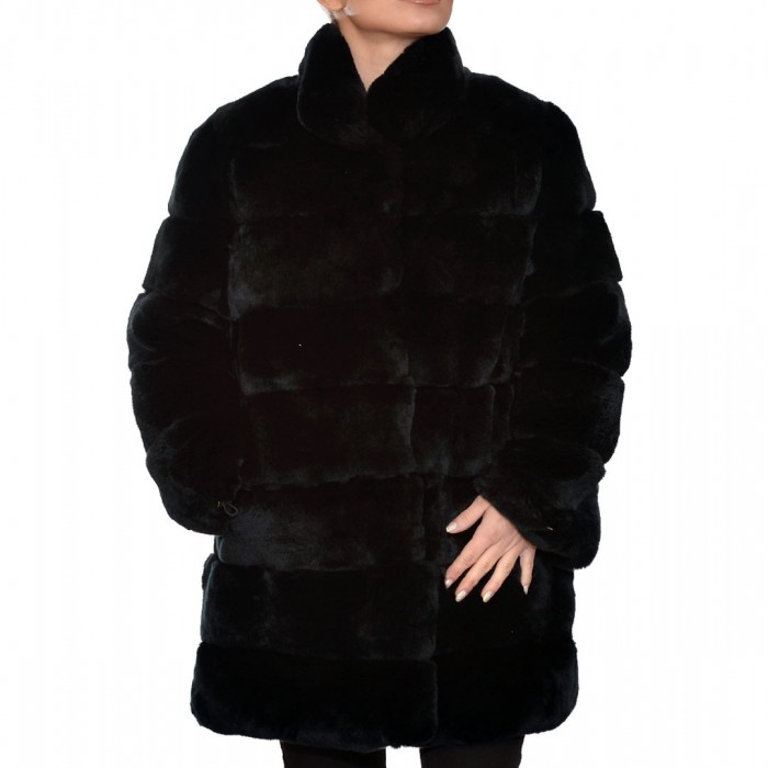 Fur 85cm Rex Black LEVINSKY (Rosario)