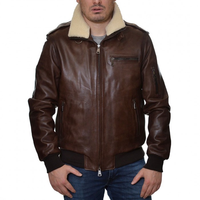 ENJOY ITALIA Leather Jacket (Aviator)
