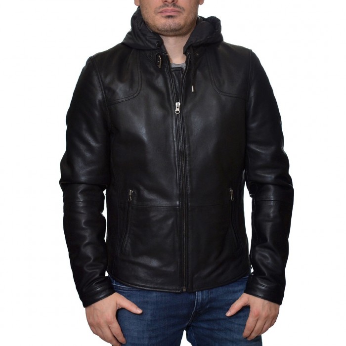 Lamb Black Leather Jacket SUIT (9060)