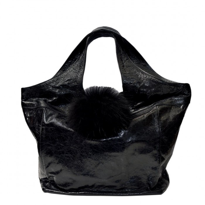 Arcadia Black Hand Leather Bag (2967)