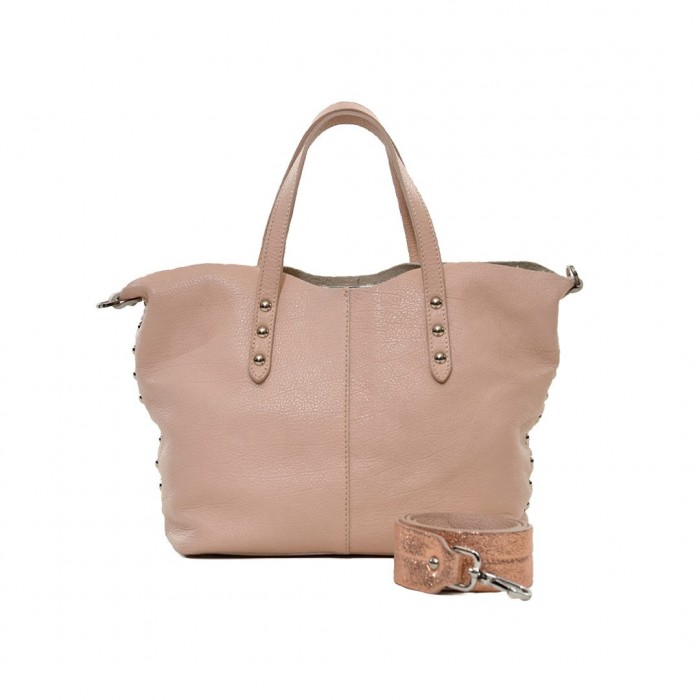 Arcadia Nude Leather Handbag - Cross (2068)