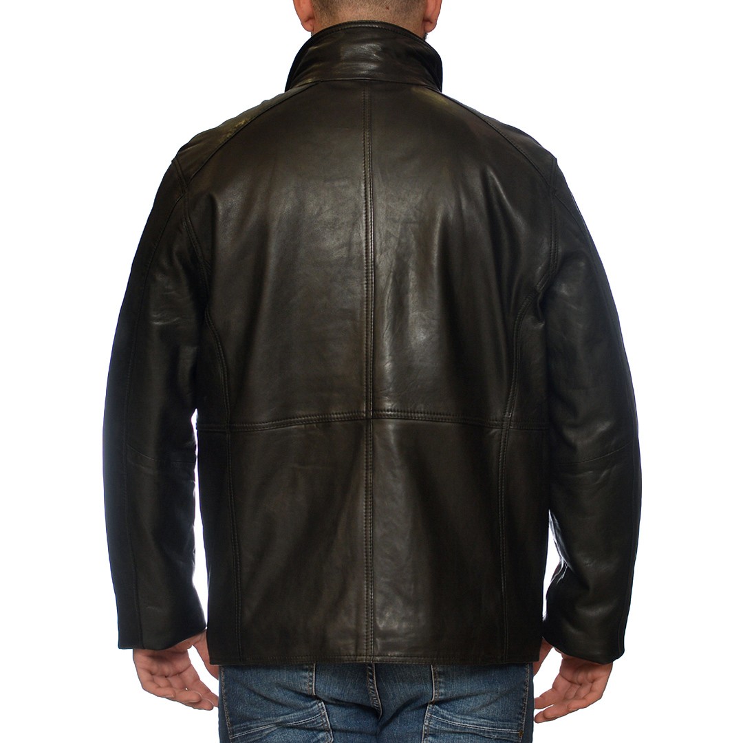 LEATHER JACKET BLACK BUGATTI (221004) - Sioutis Leather