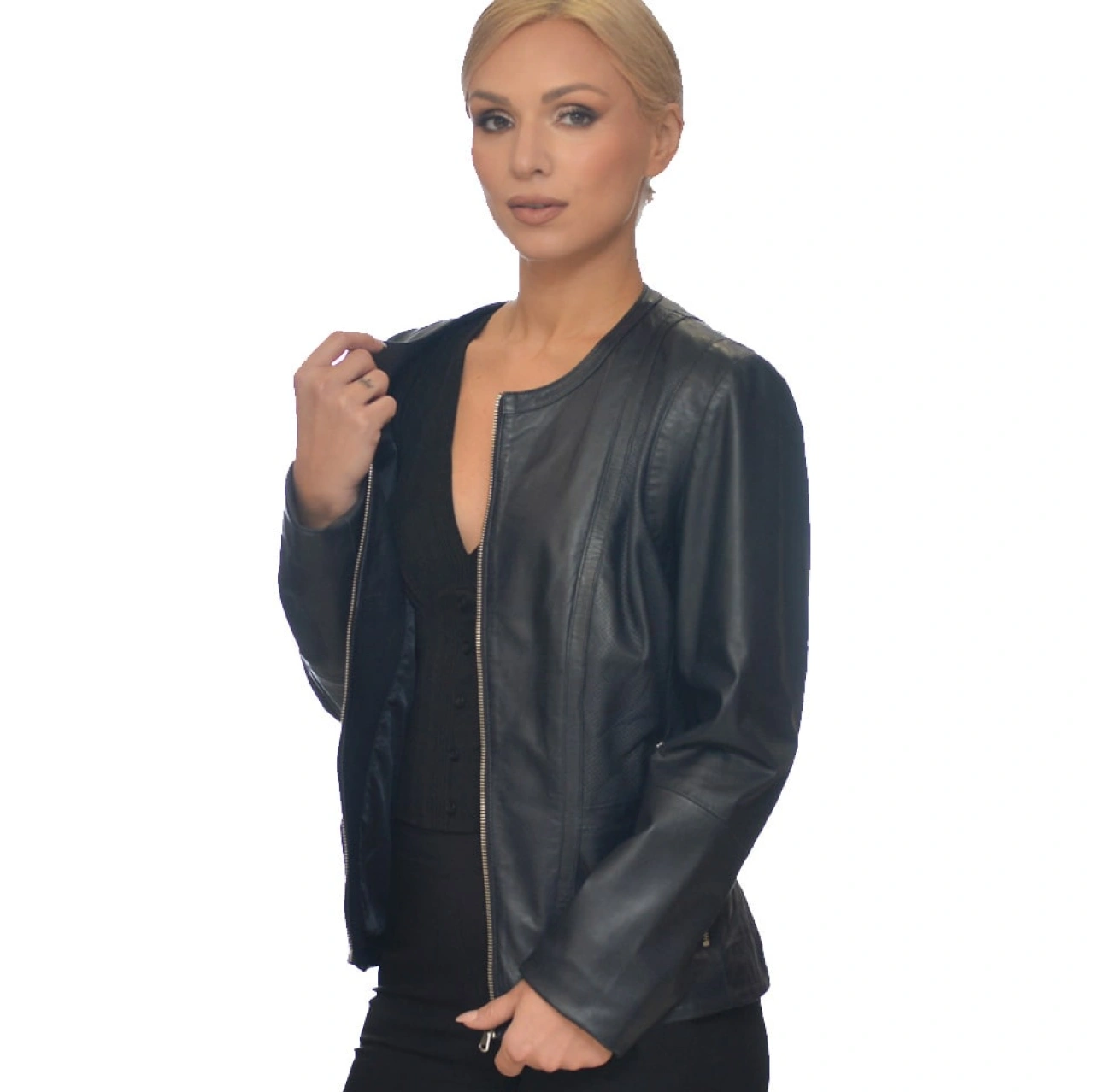 Guy laroche on sale leather jacket