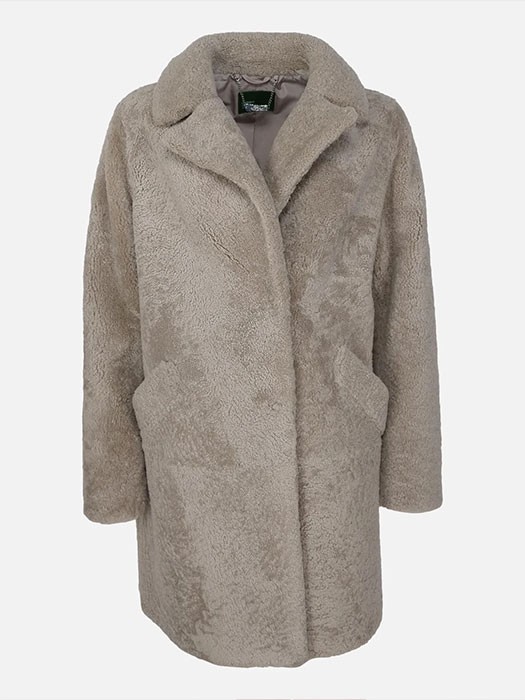 Μουτόν Γυναικείο April Curly Lamb 85 cm Grey