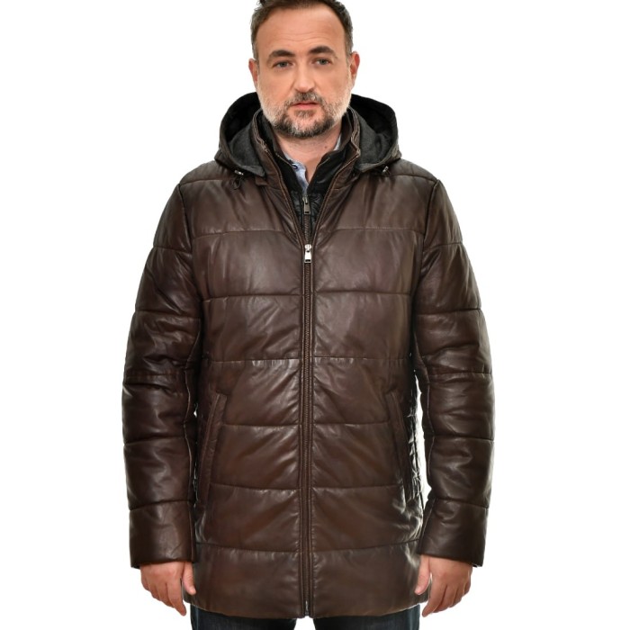 ΔΕΡΜΑΤΙΝΟ Jacket COFFEE BROWN LEVINSKY (Brian)