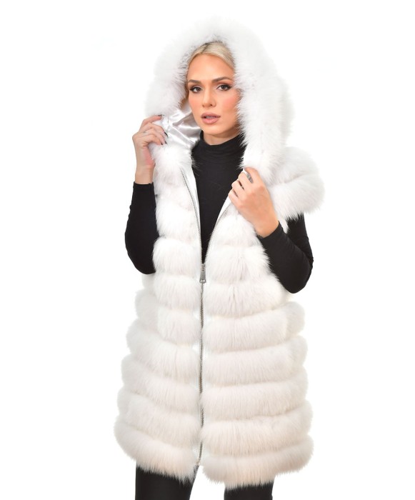 ΓΟΥΝΑ  Fox (Gilet white)